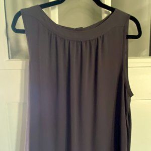 Sleeveless Dark Gray Blouse from LOFT - Sz L